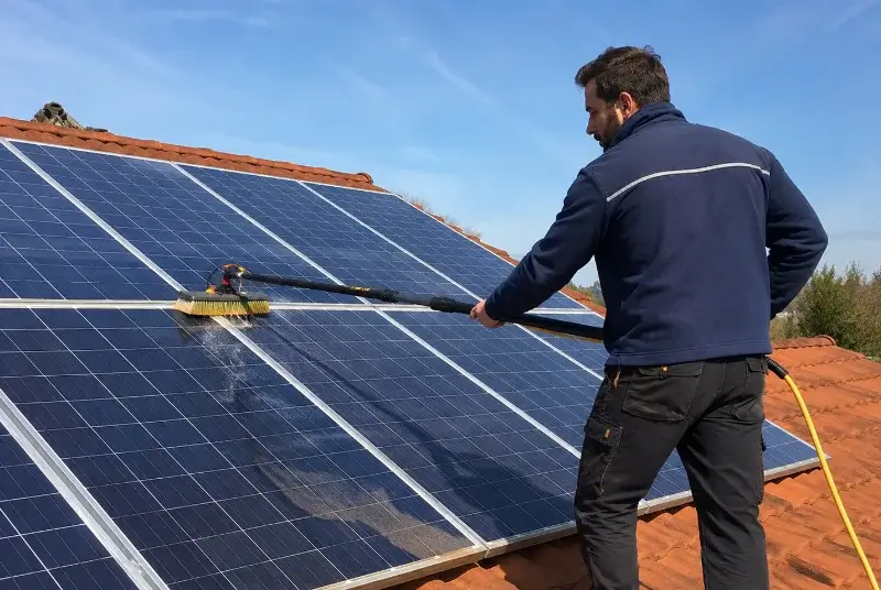 Nettoyage et entretien de panneaux solaires à Grans